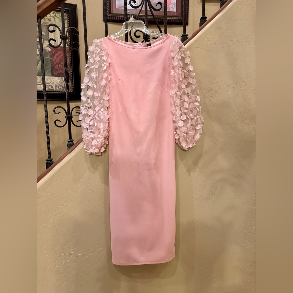Peach Dress / Pastel Color,  Never Worn, Size 6, Shein brand of good material